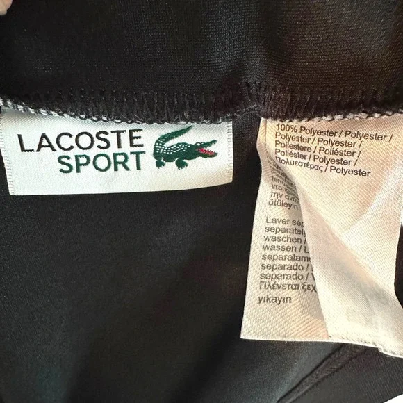 Lacoste Sport‎ Ultra Dry Colorblock Crew Neck Shirt Blue Black White 2XLB